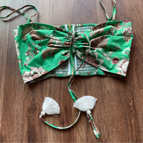 Cara Cara Maidstone Top Jacobean Mint Poplin Cotton XS - Picture 16 of 16